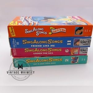 Vintage Disney VHS Sing Along Songs -1990’s
